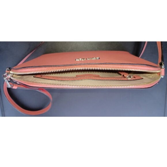 Calvin Klein Crossbody Bag 👛 | 11.5" wide, 7.5" high, 2.75" deep | Coral - Picture 4 of 5